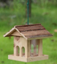 Mangiatoia per uccelli indipendente in legno